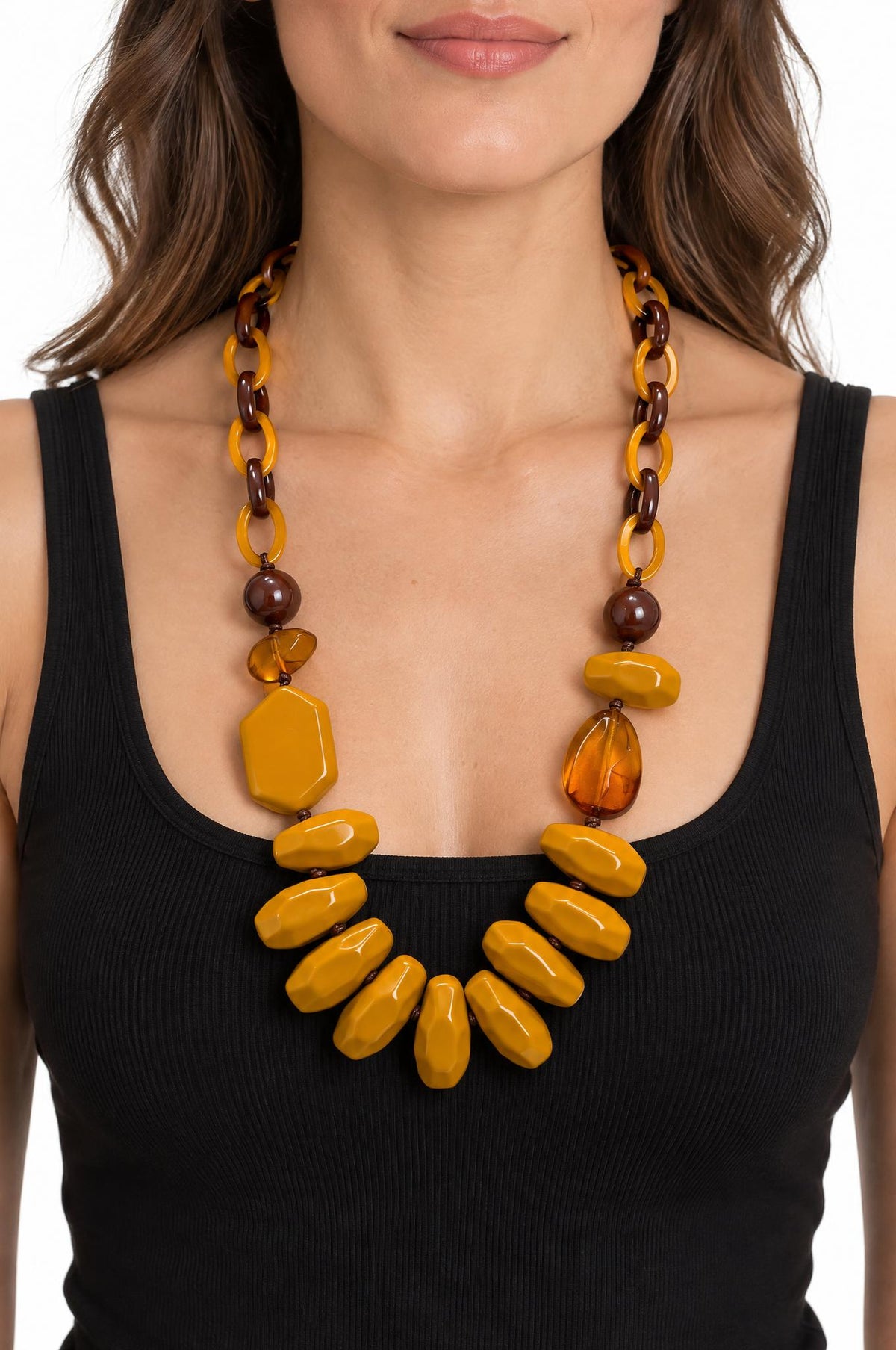 Collana Il Baco Da Seta Collegamenti di senape