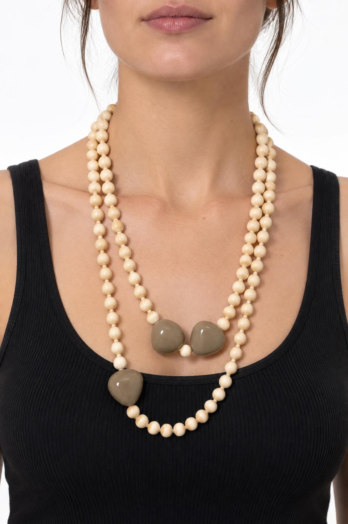 Collana Il Baco Da Seta Perle lunghe grezze