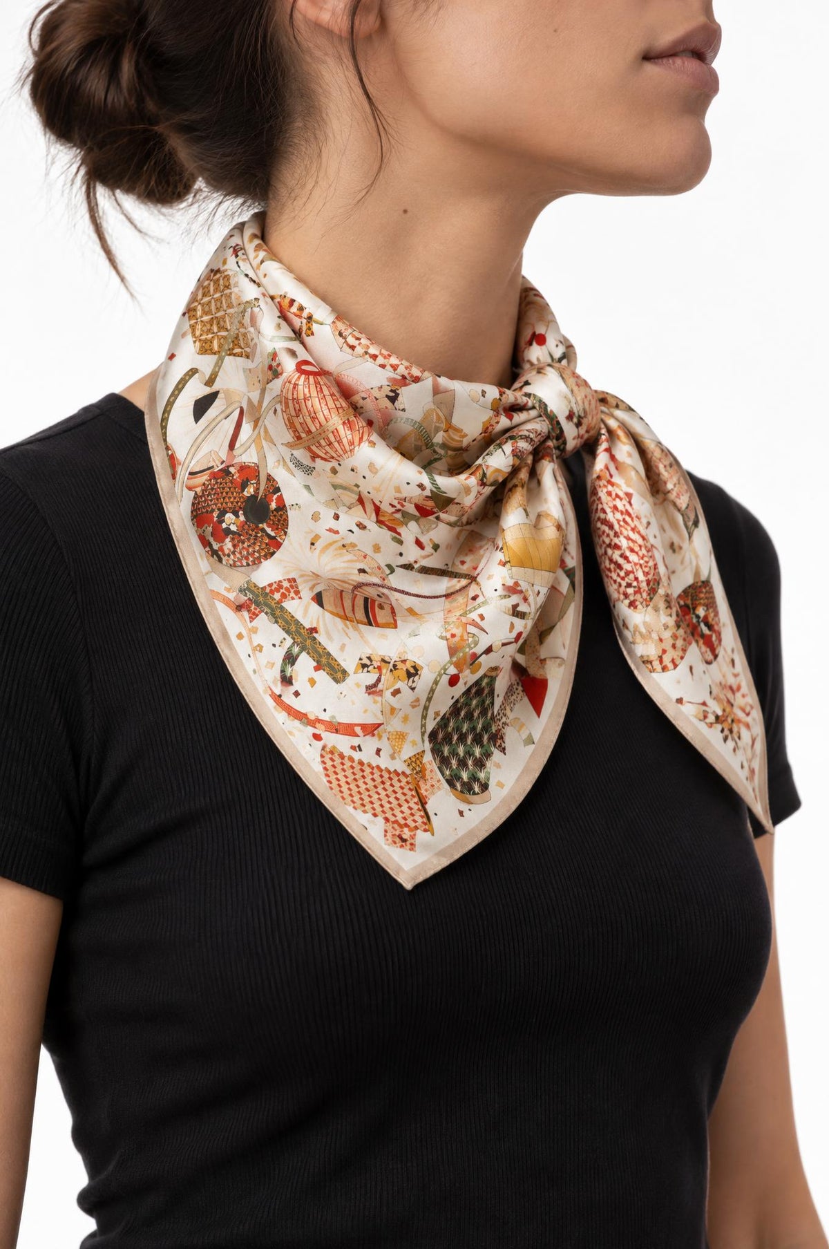 Foulard Maison Fanli Farolillos Beig