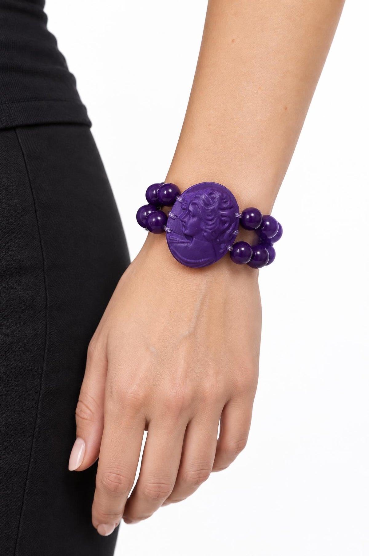Fabrizio Marcantelli Purple Cameo Bracelet
