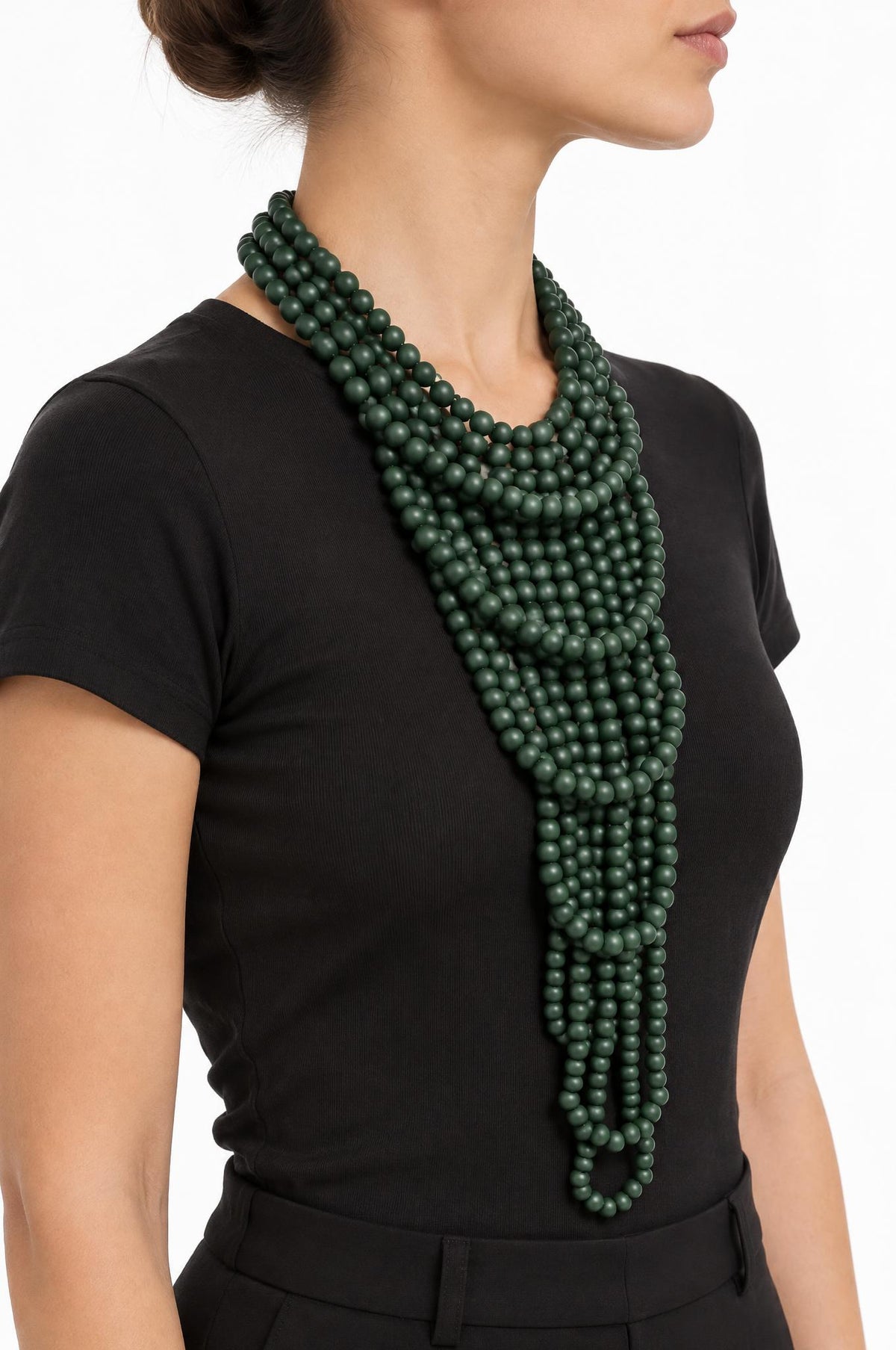 Collana Il Baco Da Seta Palle verdi
