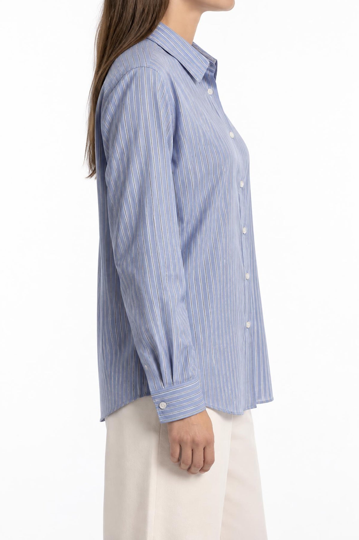 Camisa Academia Tecno Rayas Azul