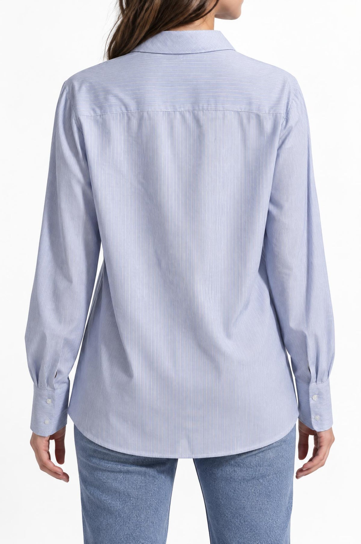 Camisa Academis Josette Rayas Azul