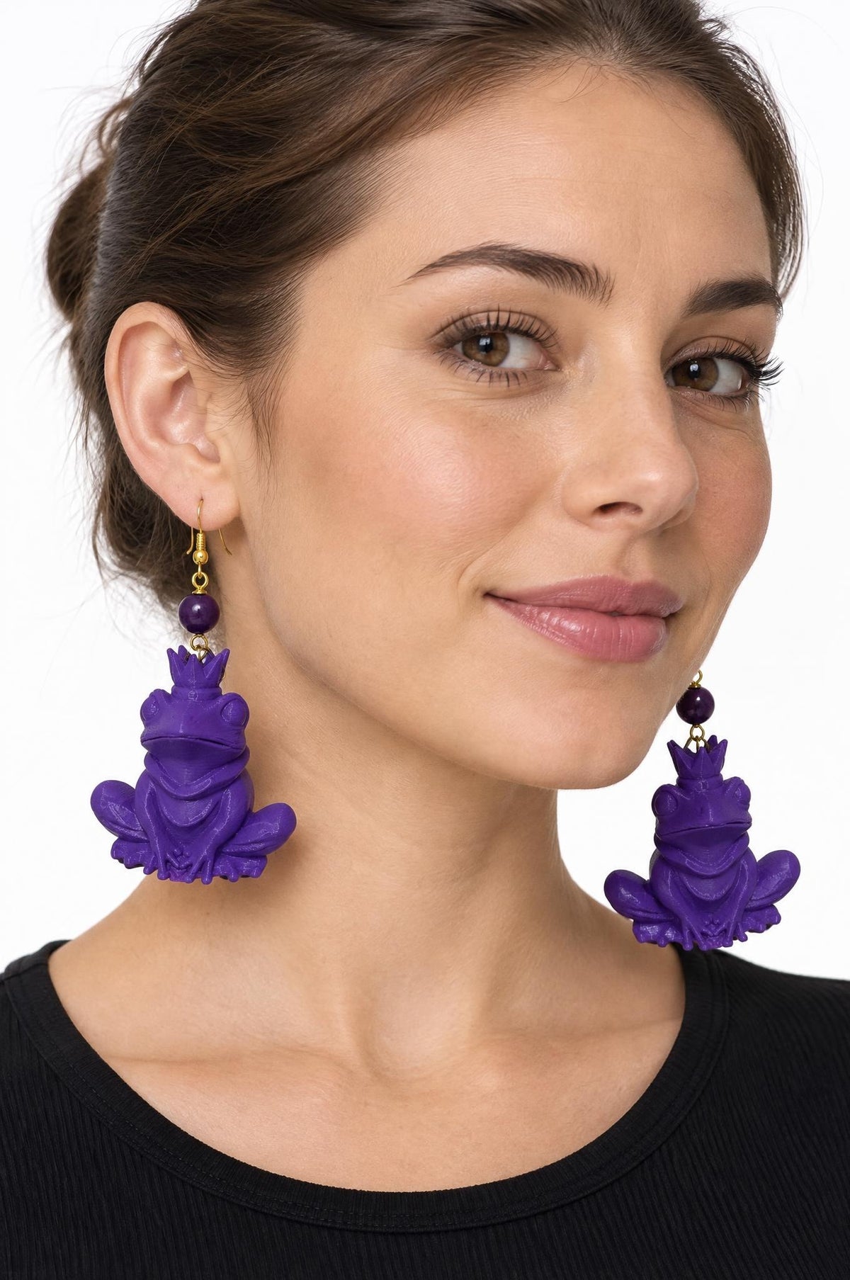 Pendientes Fabrizio Marcantelli Rana Morado