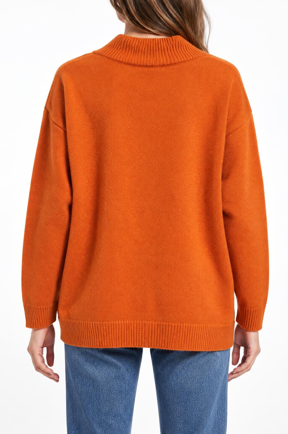 Jersey Solocasmir Pico Naranja