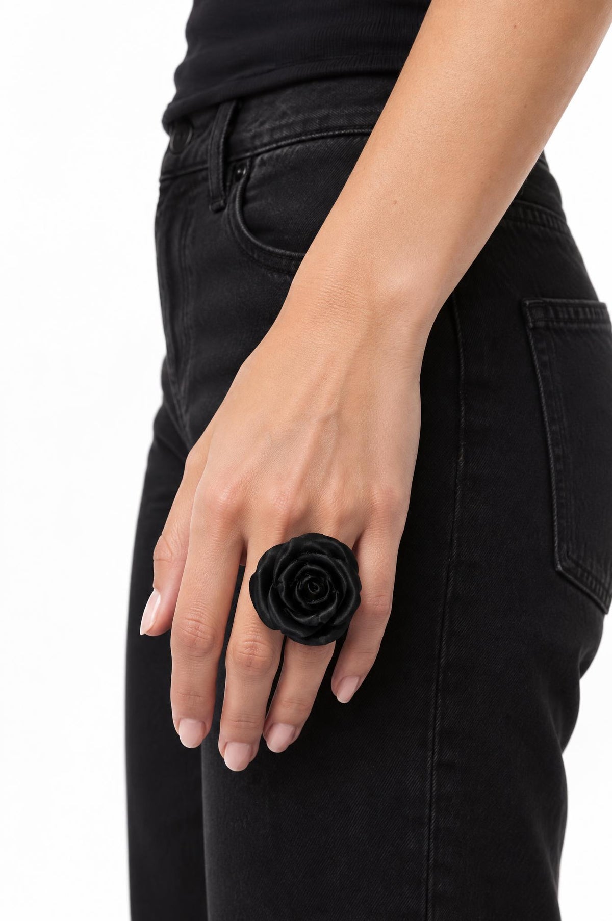 Anillo Fabrizio Marcantelli Flor Negra