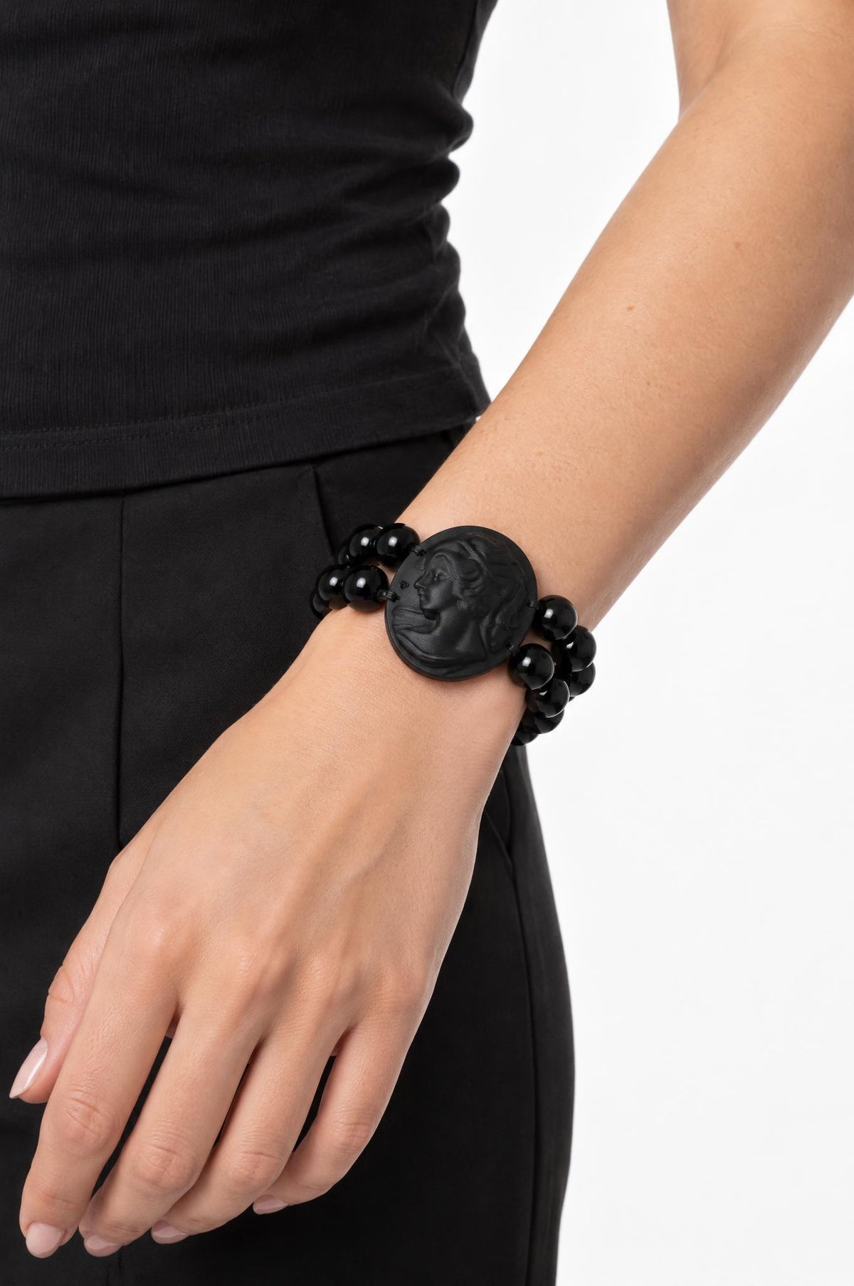 Fabrizio Marcantelli Black Cameo Bracelet