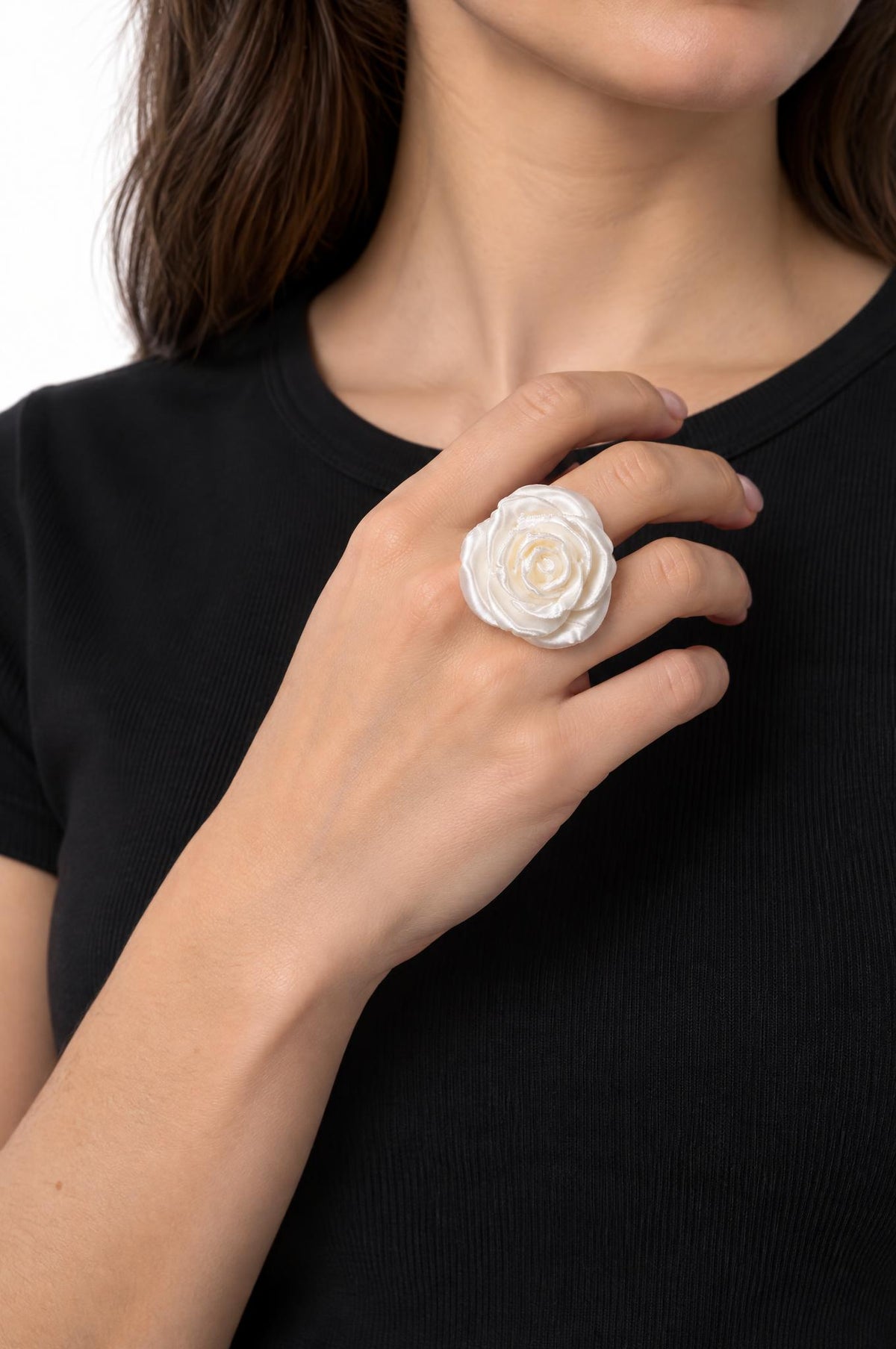 Anillo Fabrizio Marcantelli Flor Blanca