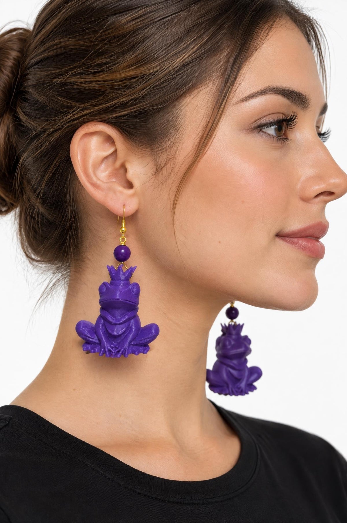 Pendientes Fabrizio Marcantelli Rana Morado