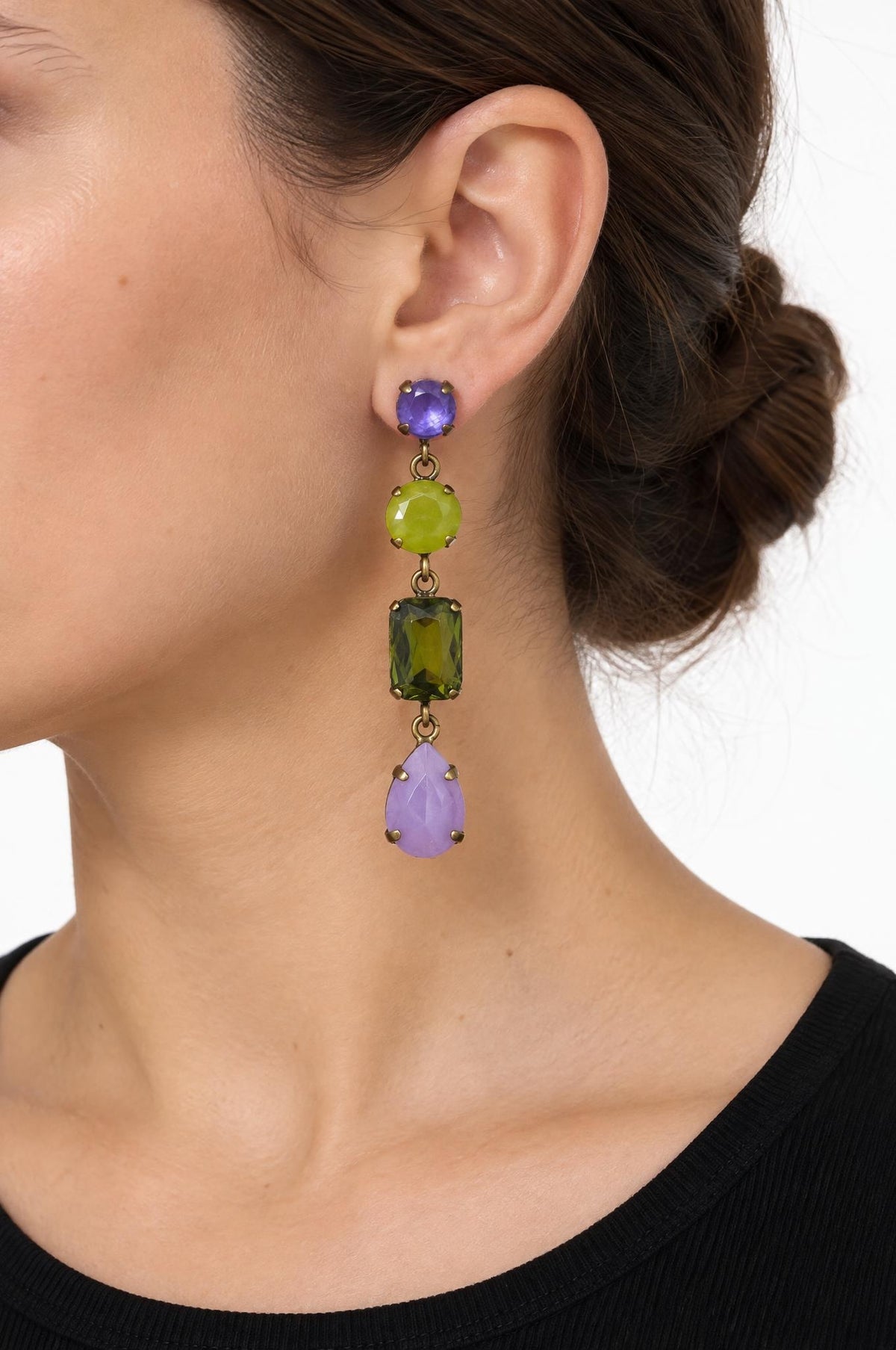 Pendientes Unique Barroco Siciliano Violeta