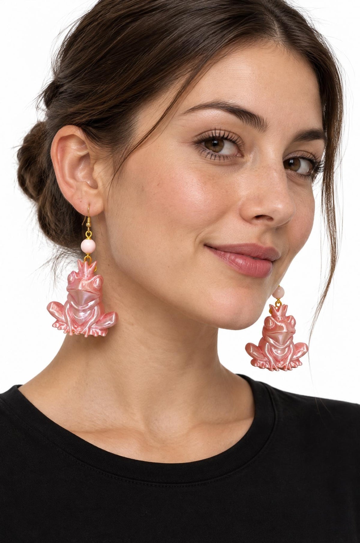 Pendientes Fabrizio Marcantelli Rana Rosa