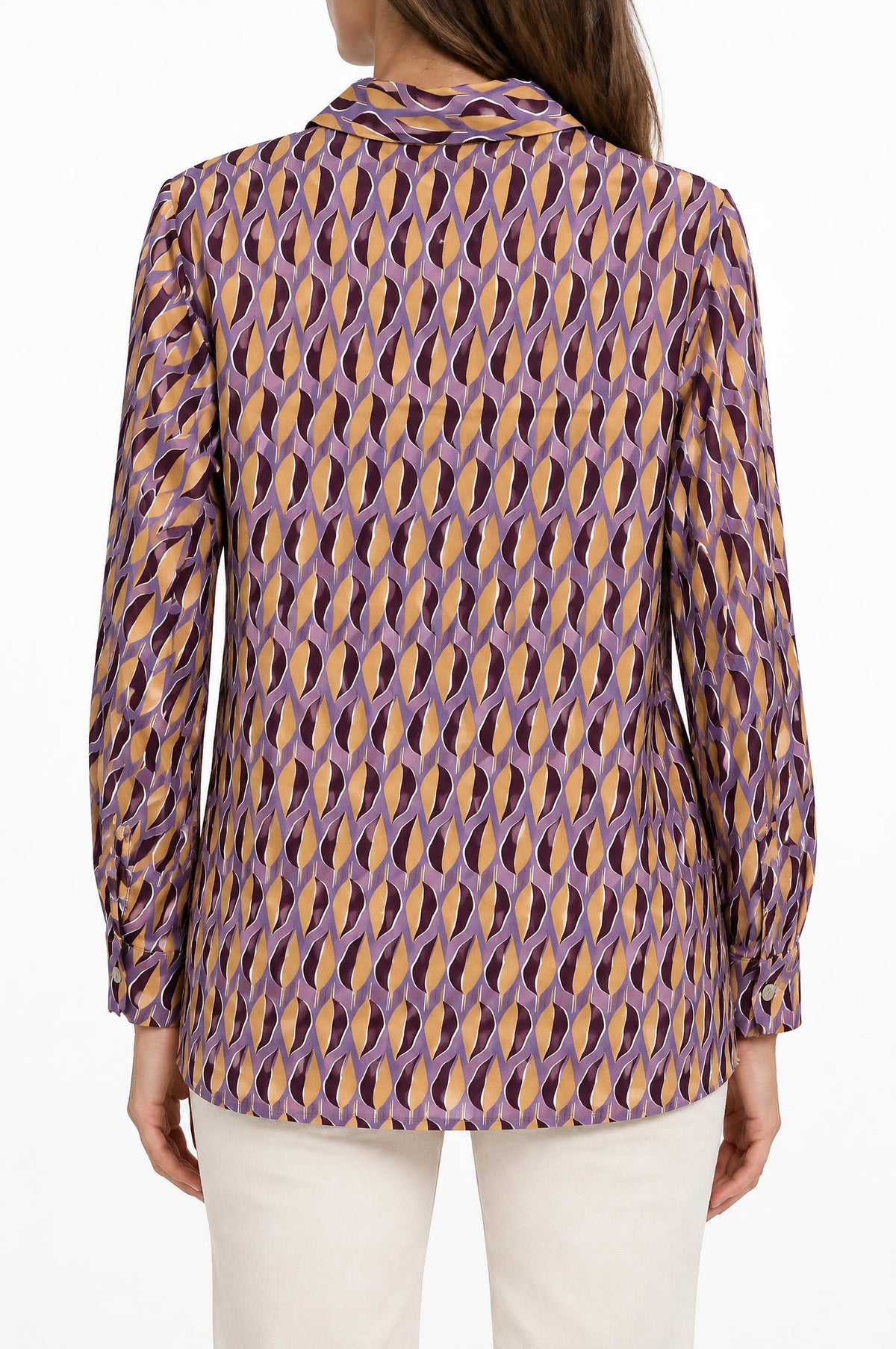 Camicia Monika Varga con foglie lilla