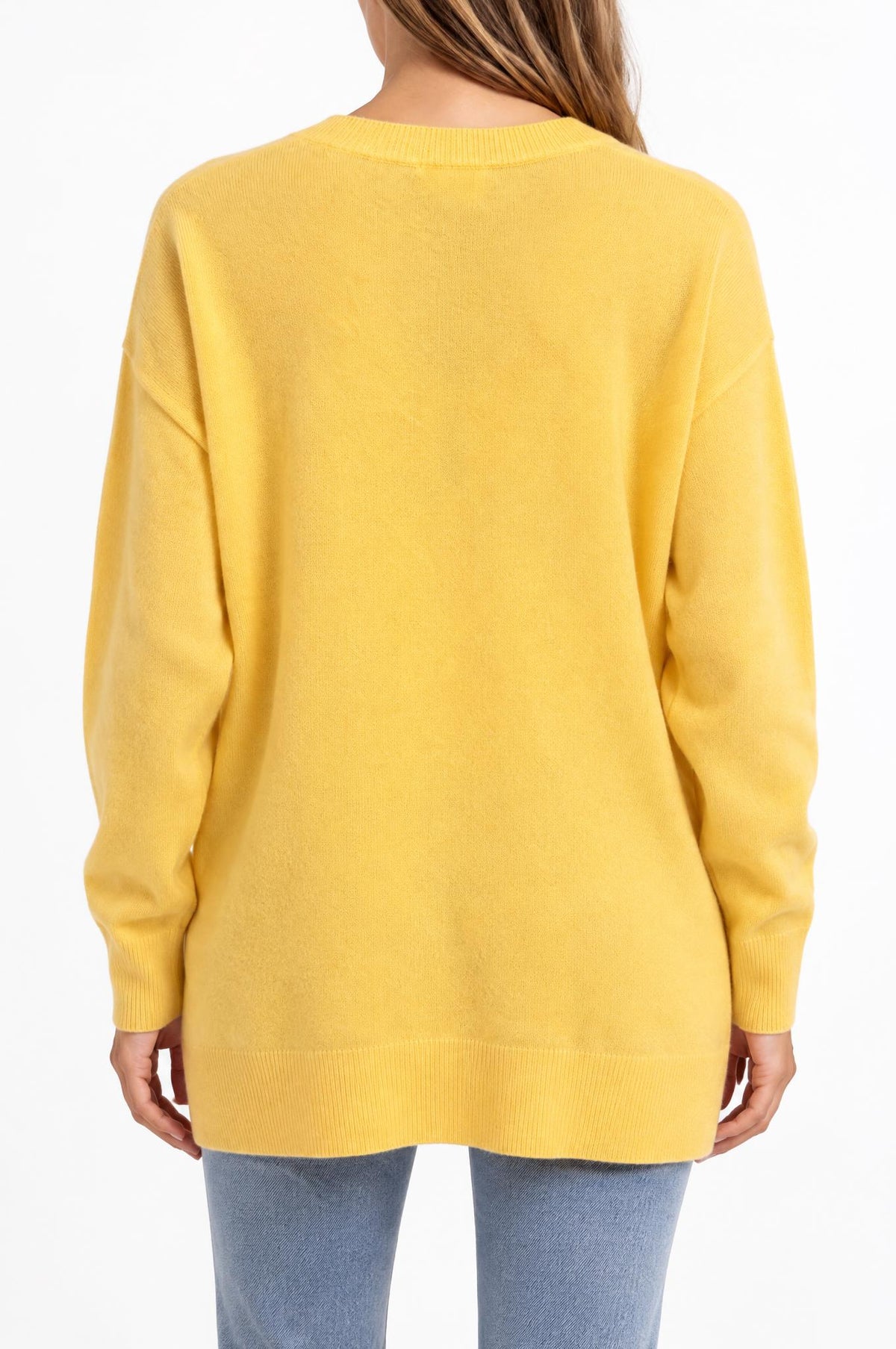Jersey Solocasmir Pico Bolsillos Amarillo
