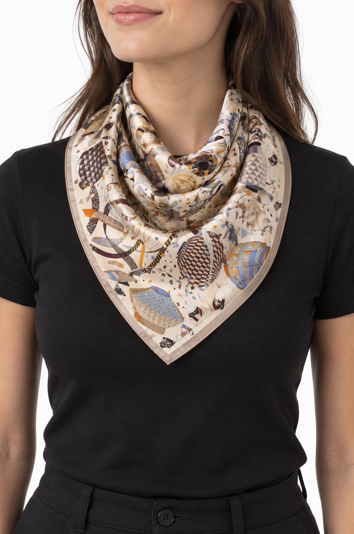 Foulard Maison Fanli Cohetes Beig