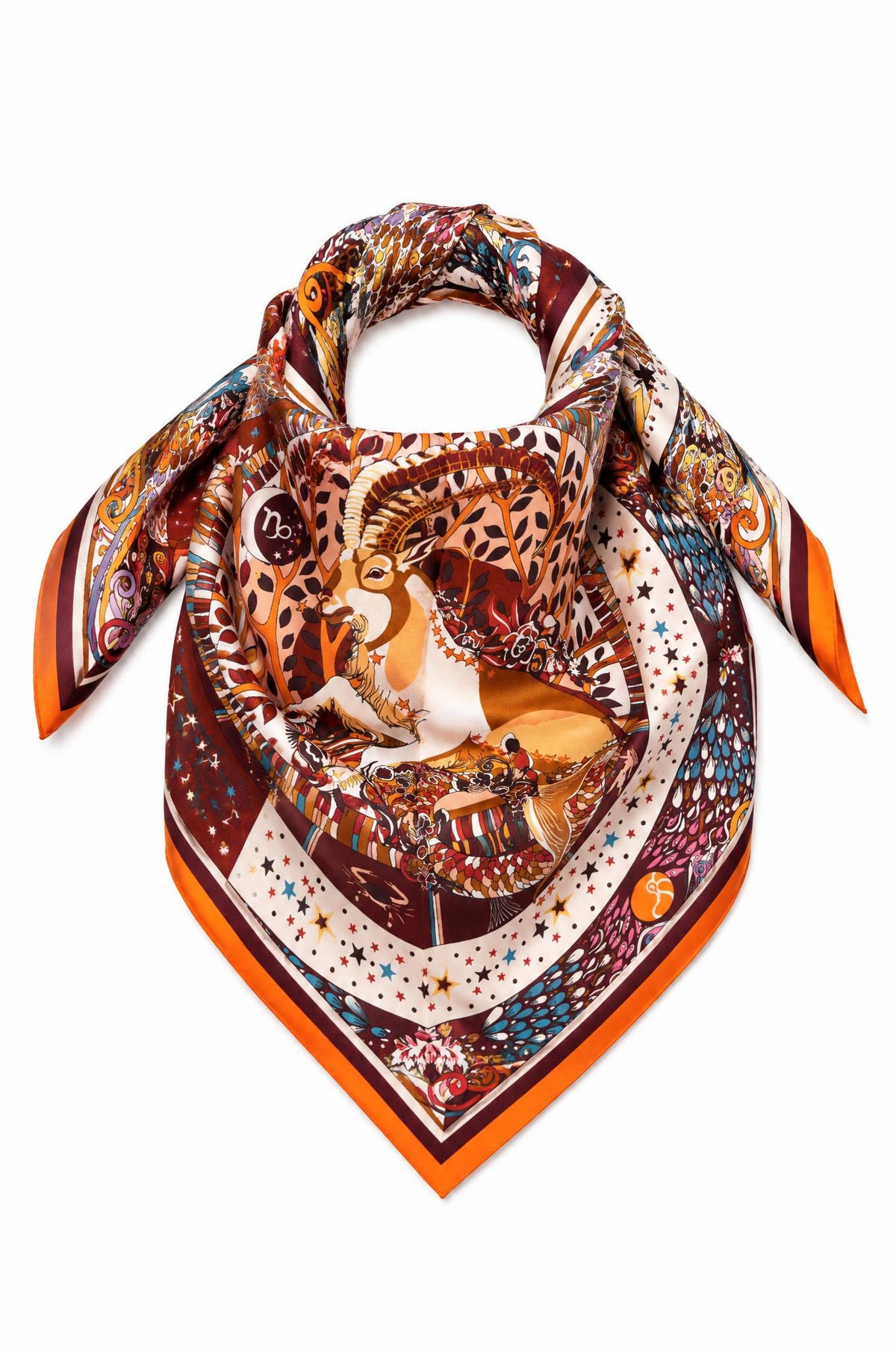Foulard Maison Fanli Capricornio Naranaja