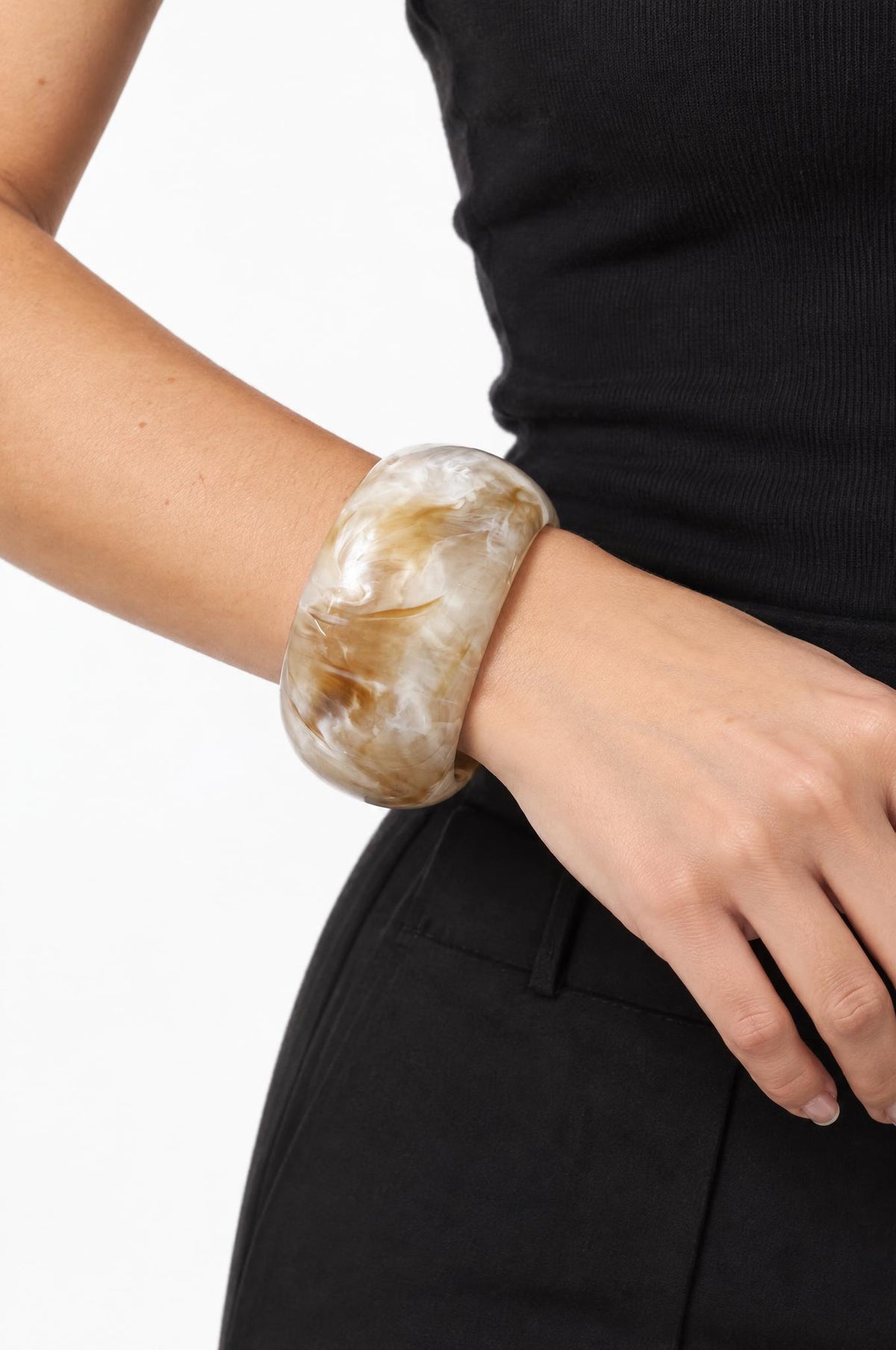 Pulsera Il Baco Da Seta Rígida Cuerno
