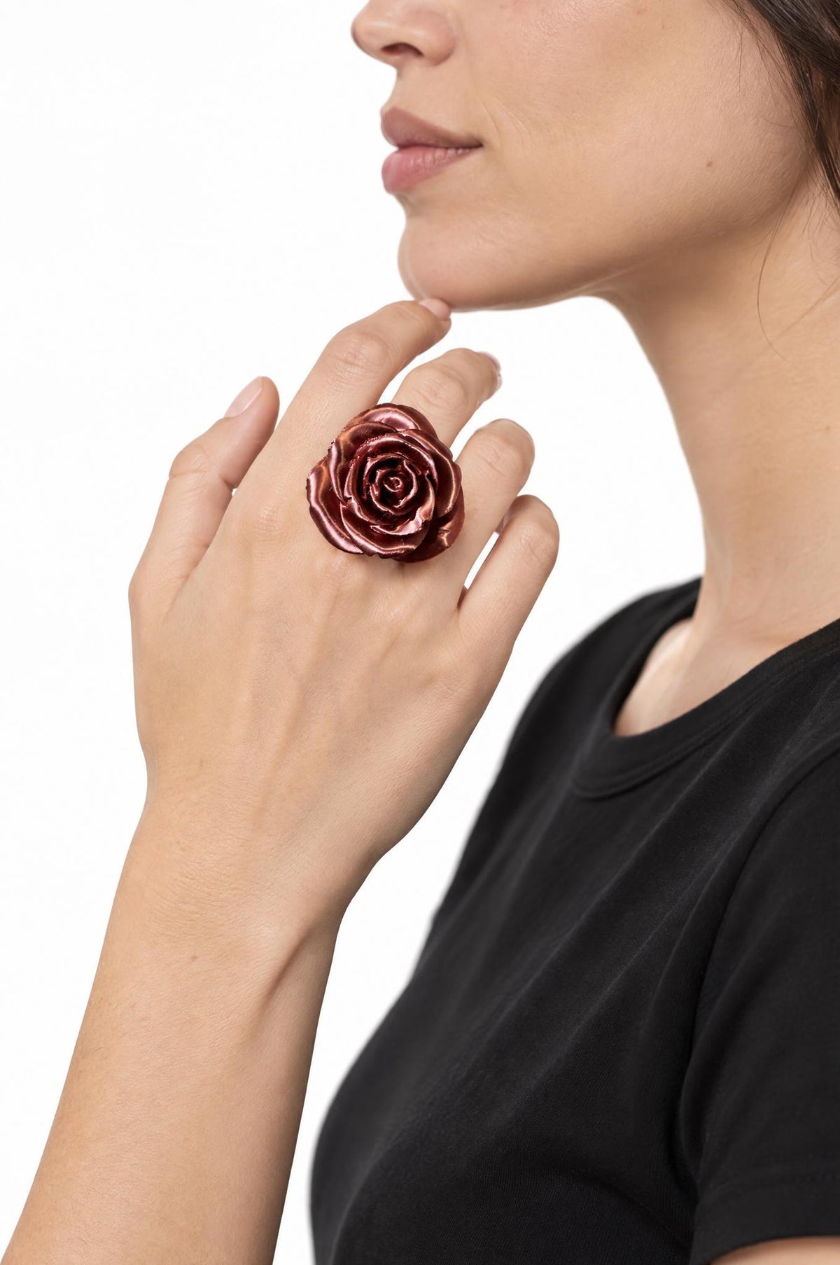 Anillo Fabrizio Marcantelli Flor Teja