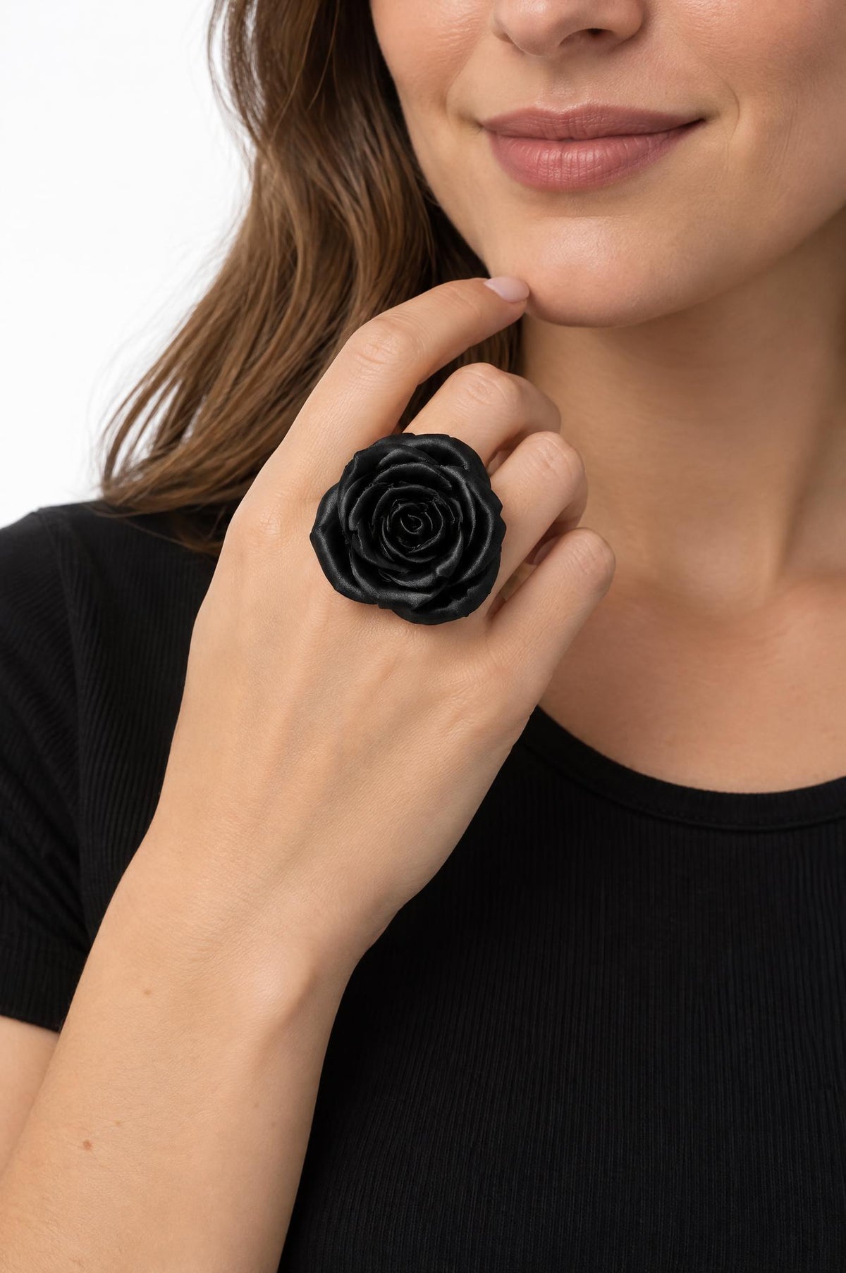 Anillo Fabrizio Marcantelli Flor Negra
