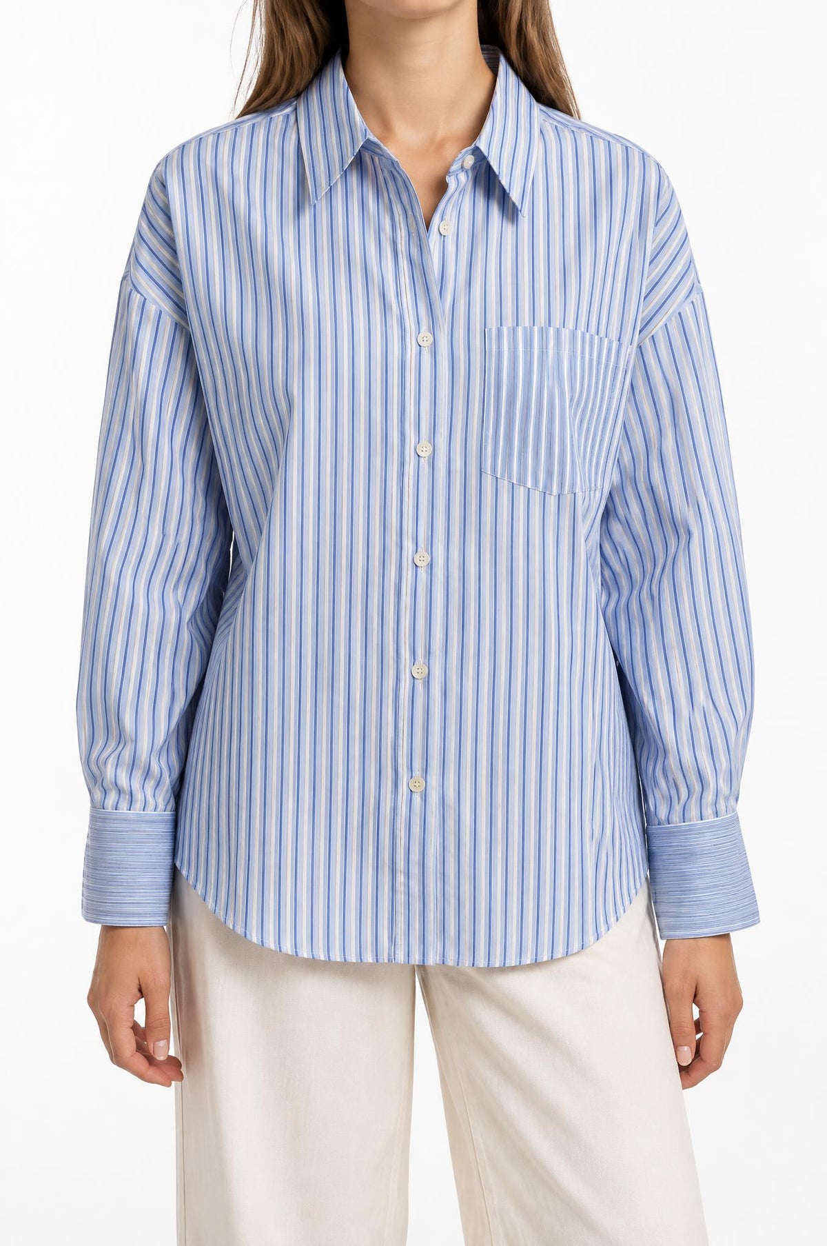 Camisa Academia Marie Patch Azul