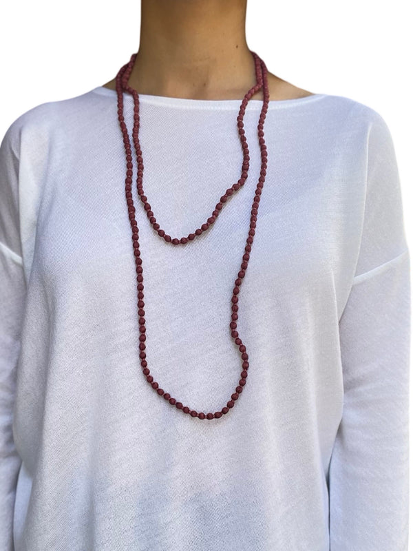 Il Baco Da Seta Necklace Pale Pink Silk Balls