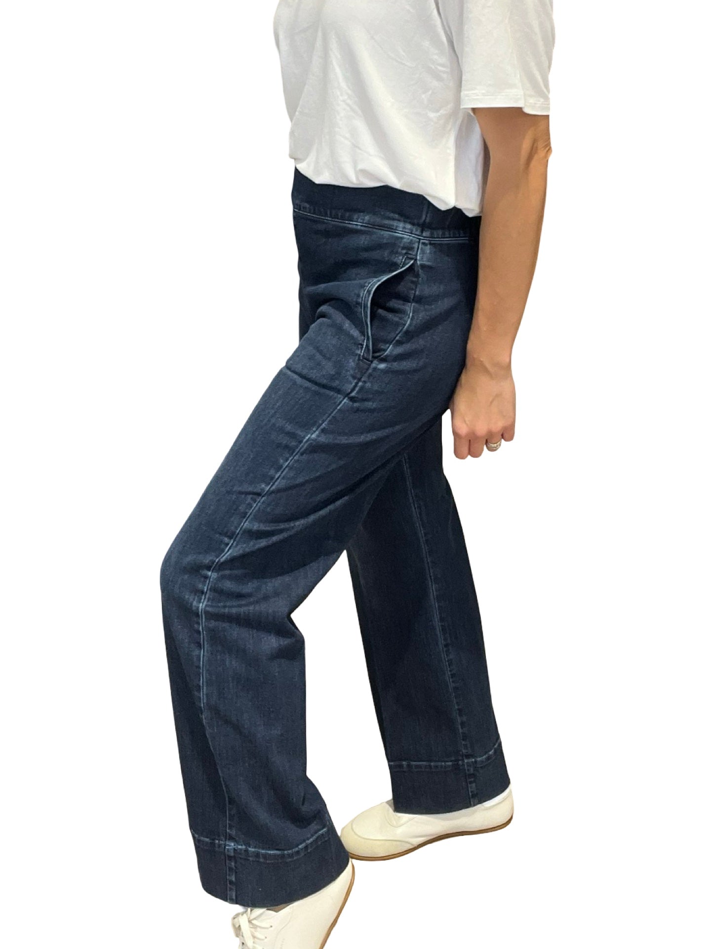 Jeans Cigala's Relaxed Wide Leg Azul Oscuro