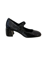 Zapato Chantal Pulsera Tacon Pallete Negro