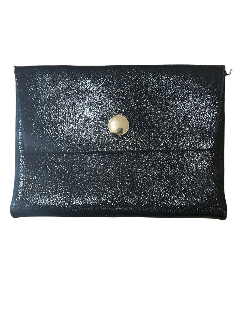 Black glitter wallet