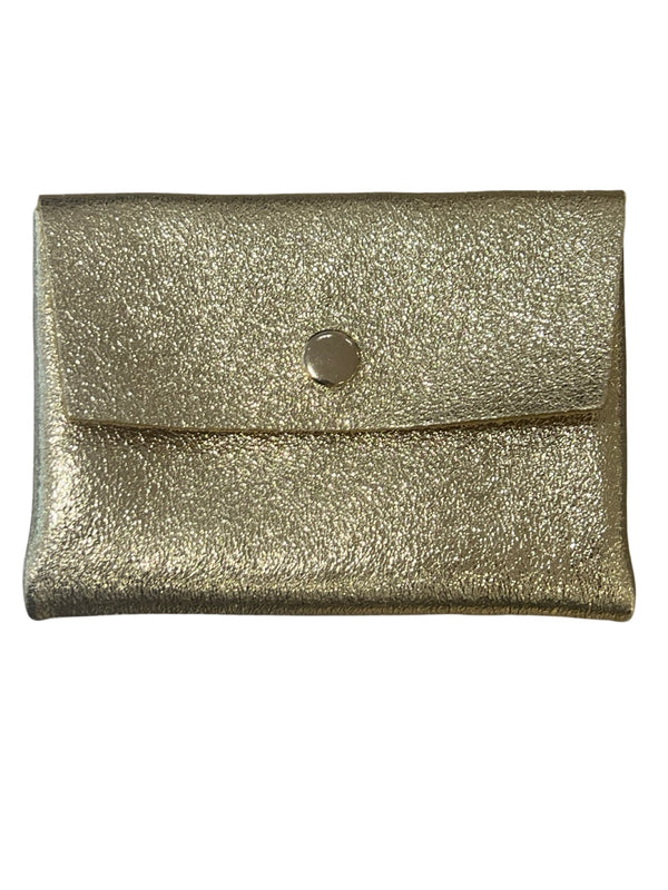 Cream glitter wallet