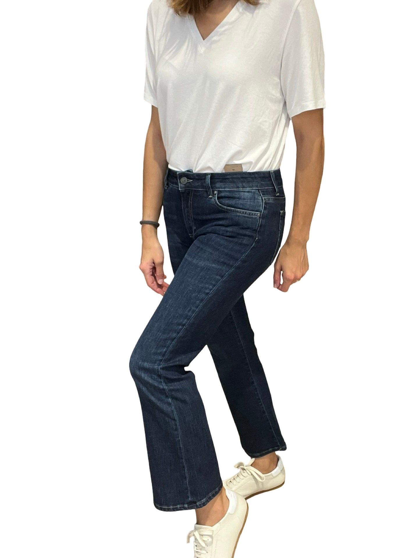 Jeans Cigala's Bell Botton Crop Azul oscuro