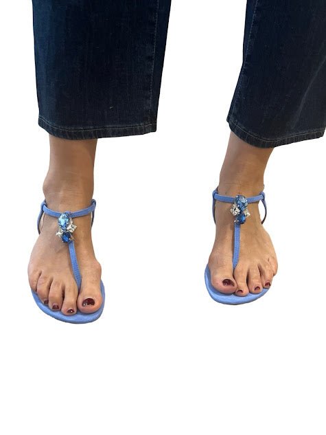 Sandalia Le Capresi Jasmine Piedra Azul