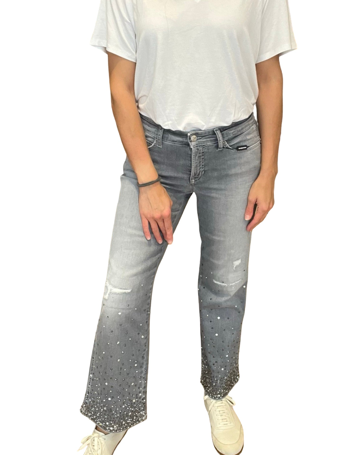 Jeans Cambio Francesca Gris Piedras