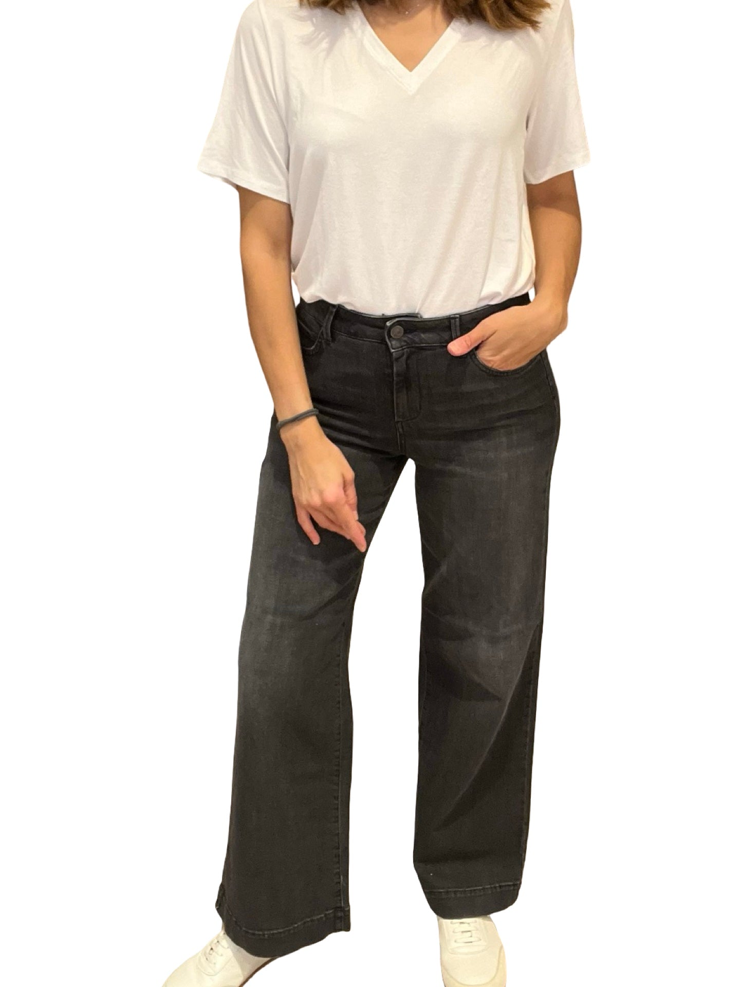 Jeans Cigala's Palazzo Long Gris