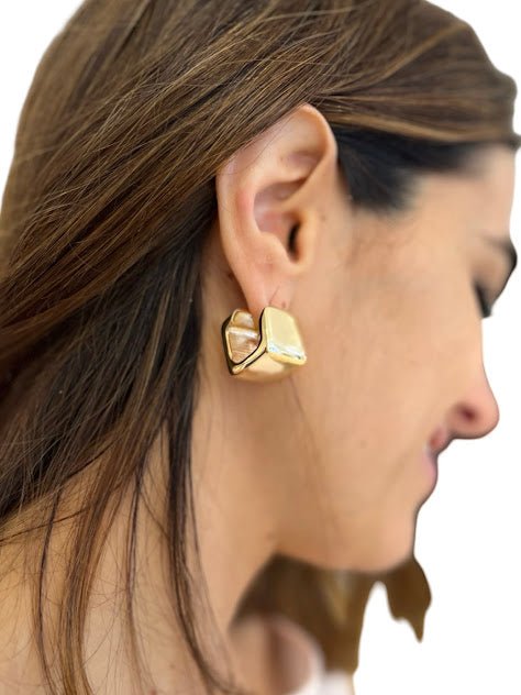 Boucles d'oreilles livianes en purée d'or