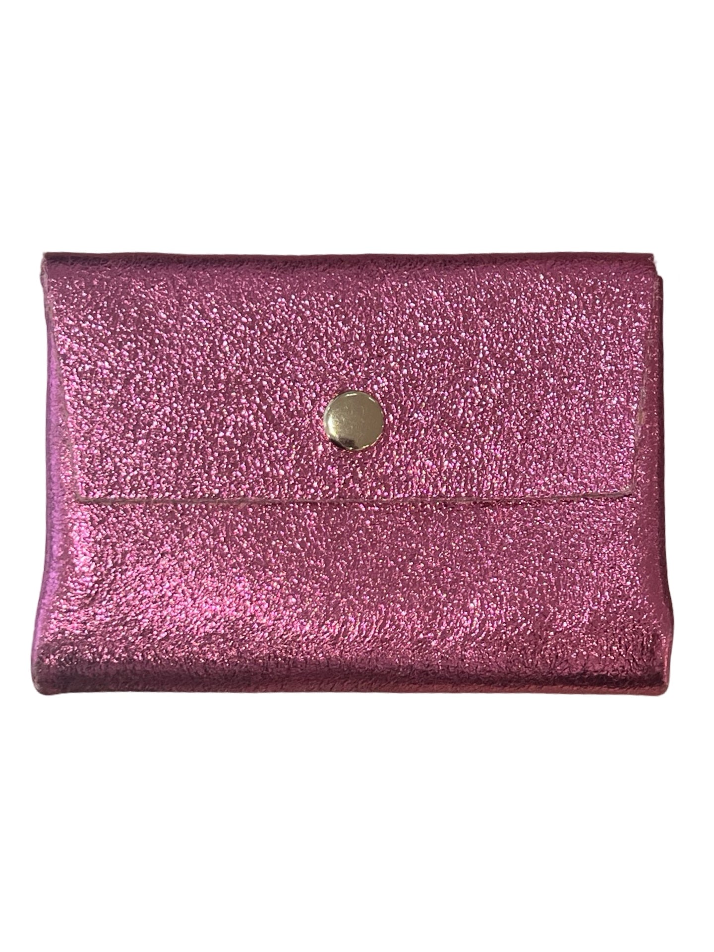 Pink glitter wallet