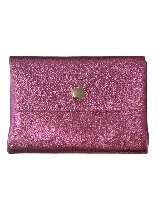 Pink glitter wallet