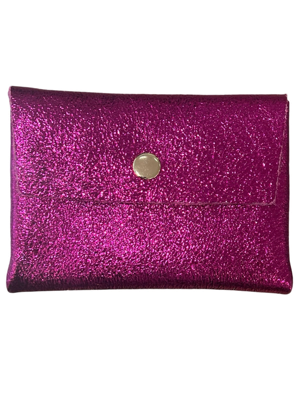 Glitter fuchsia wallet