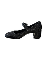 Zapato Chantal Pulsera Tacon Pallete Negro