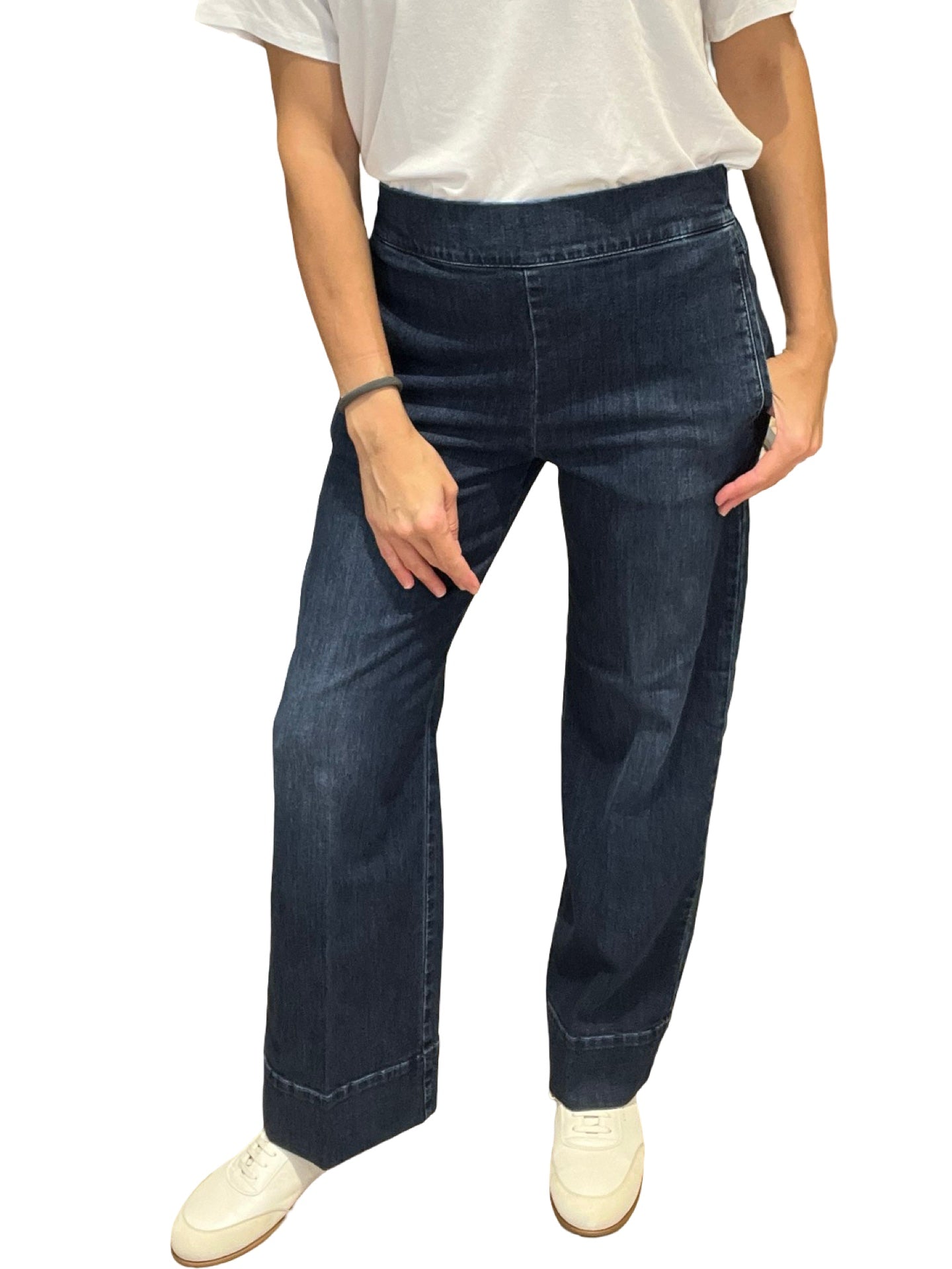 Jeans Cigala's Relaxed Wide Leg Azul Oscuro