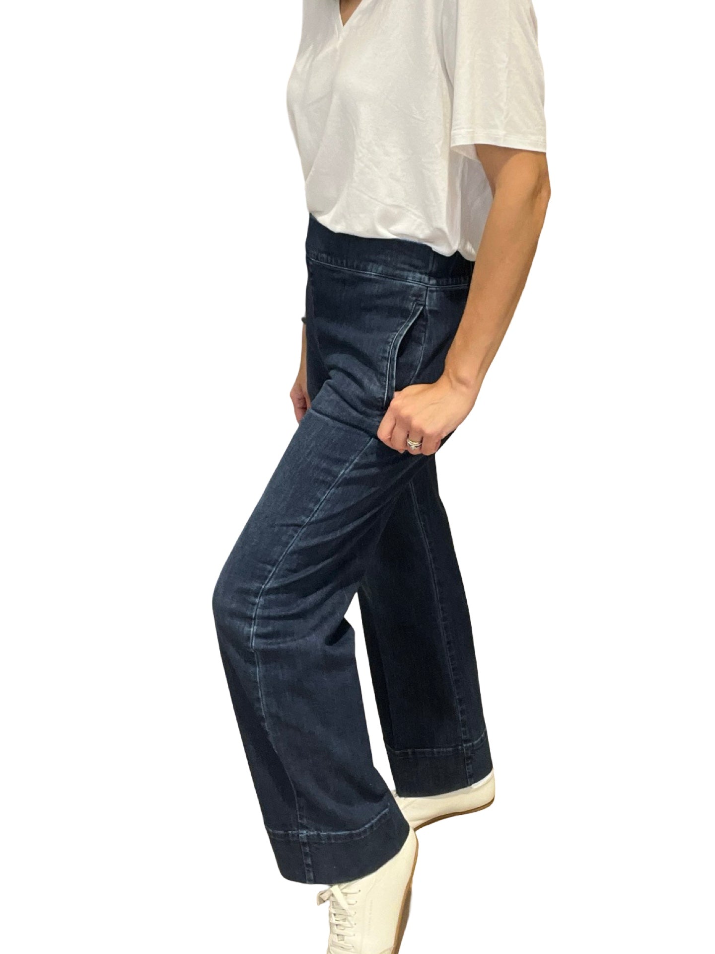 Jeans Cigala's Relaxed Wide Leg Azul Oscuro