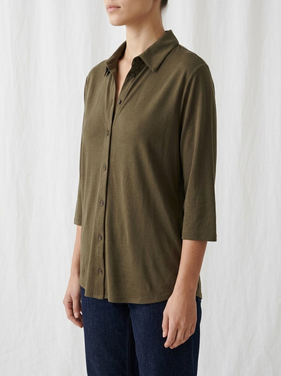 Camisa Majestic Filatures Marrón