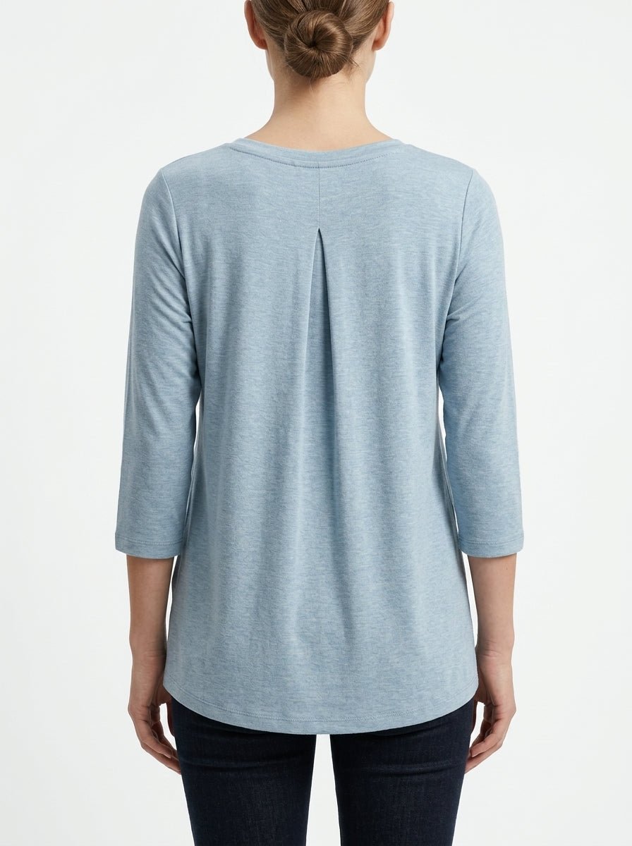 Camiseta Majestic Filatures Cuello Marinero Azul Cala