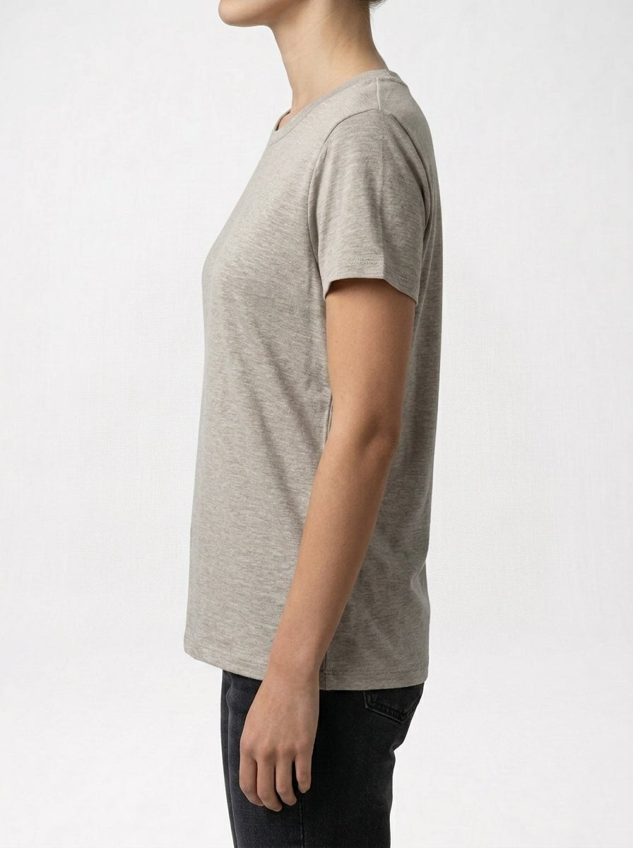 Camiseta Majestic Pinza Detras Beige