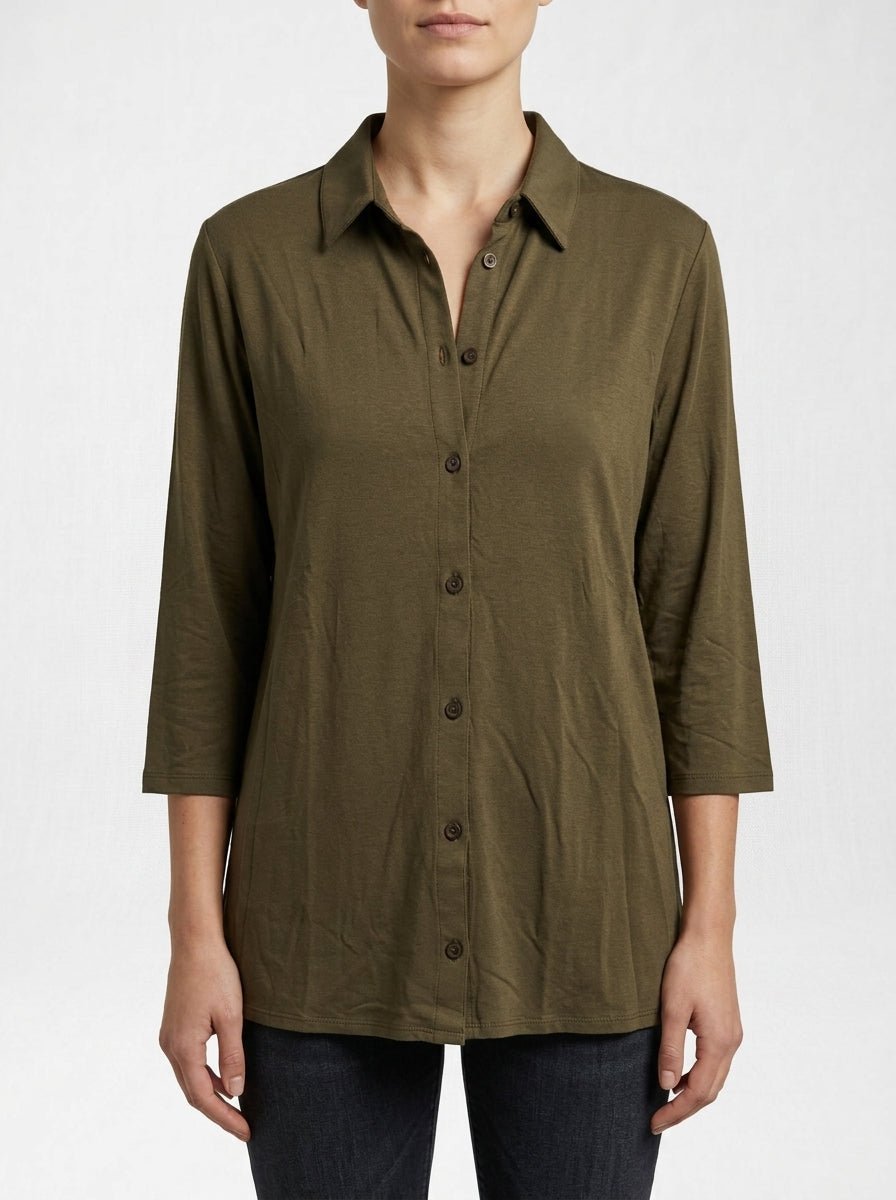 Camisa Majestic Filatures Marrón