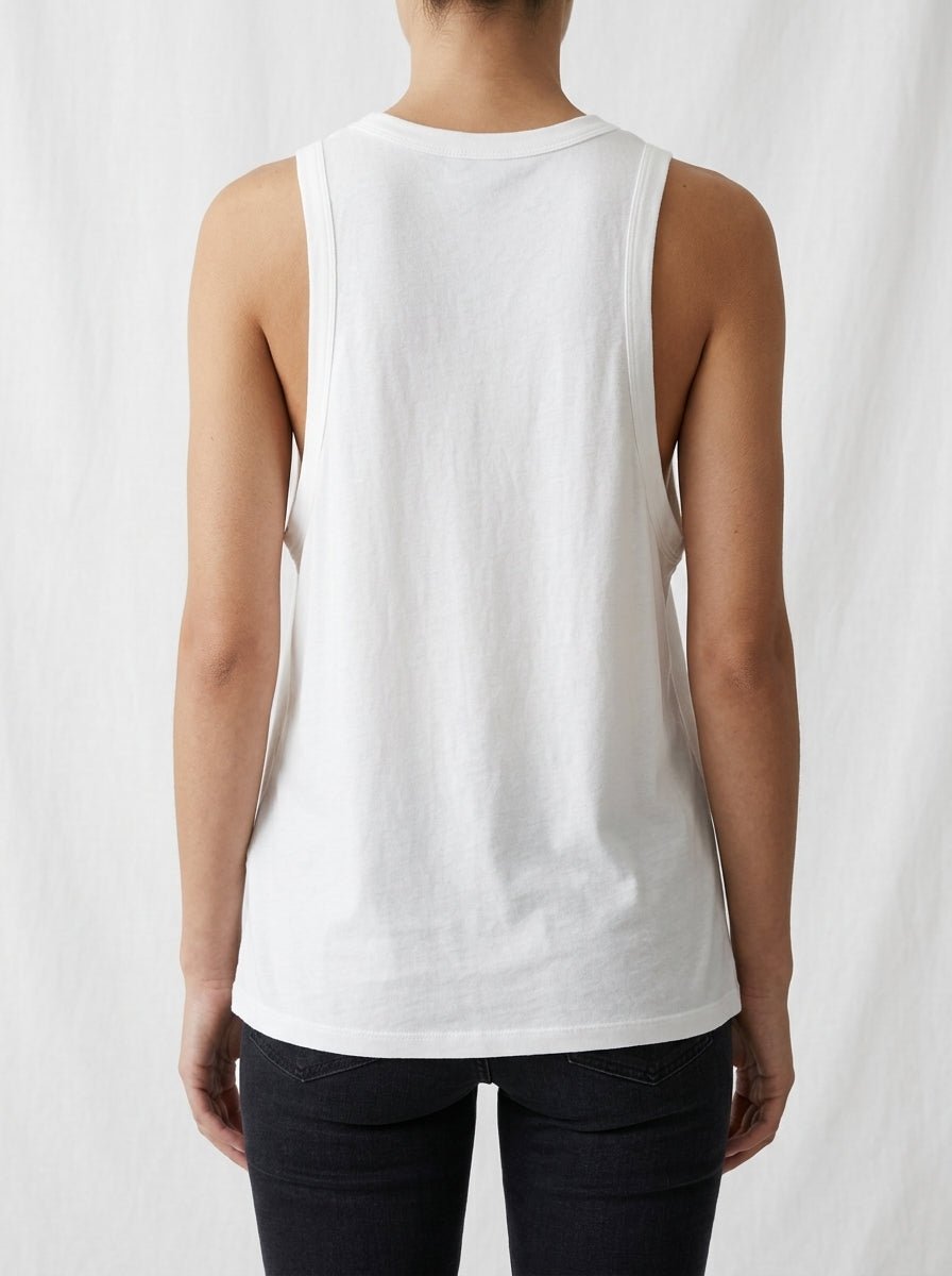Camiseta Majestic Tirantes Blanca