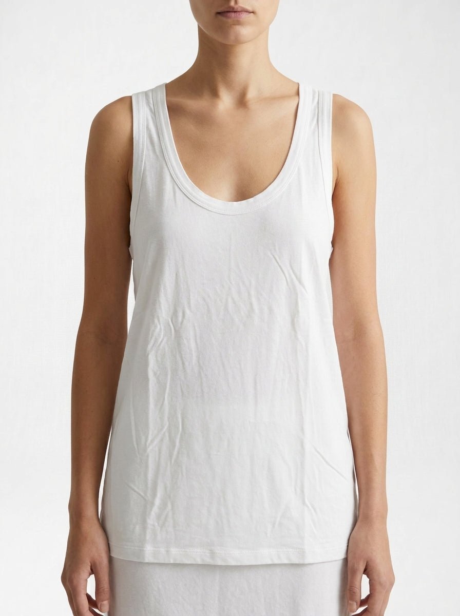 Camiseta Majestic Tirantes Blanca