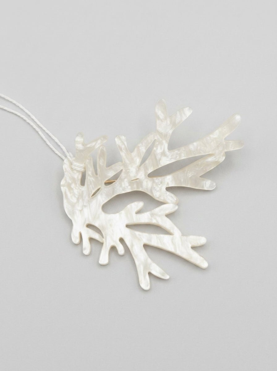 Broche Il Baco Da Seta Coral Crudo