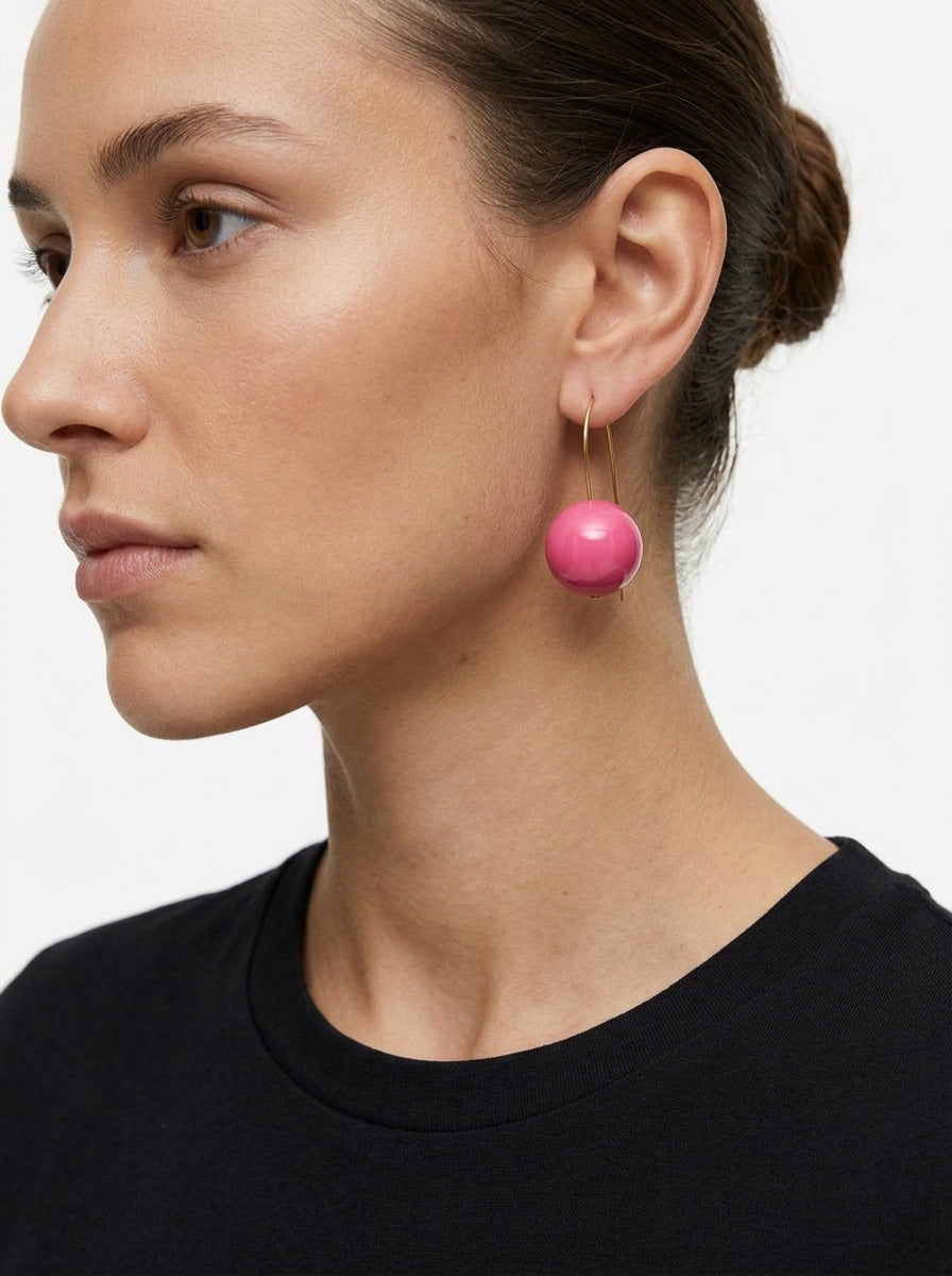 Pendientes Fabrizio Marcantelli Bola Rosa