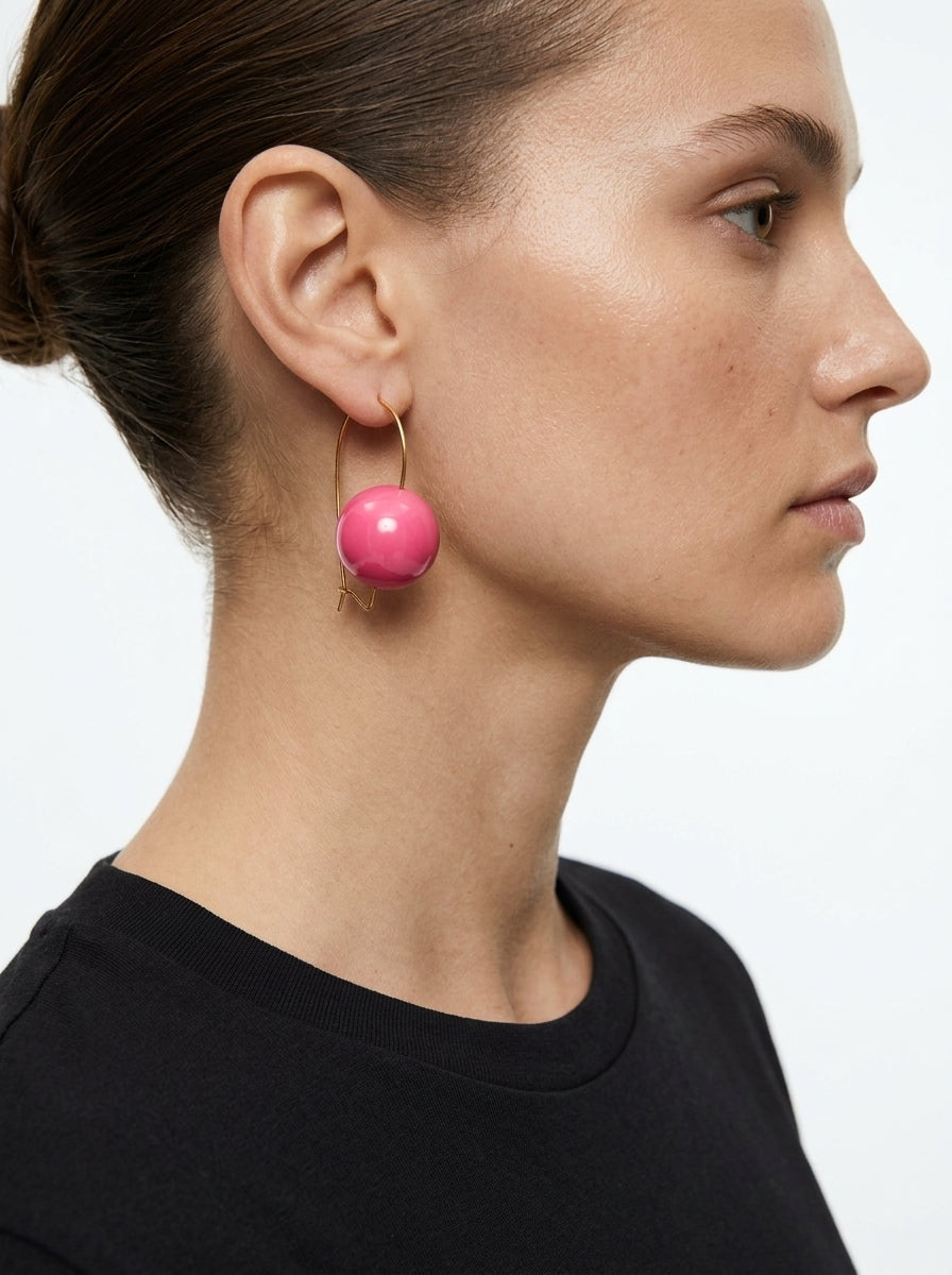 Pendientes Fabrizio Marcantelli Bola Rosa