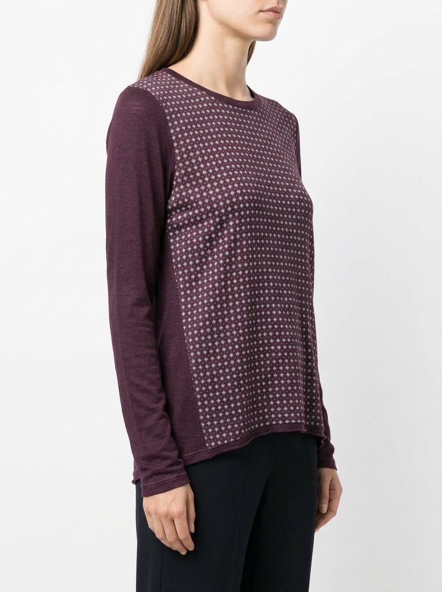 Camiseta Whyci Milano Geometrico Púrpura