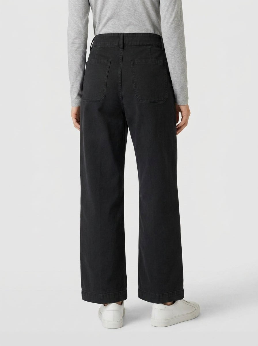 Pantalón AgoeFilo Via Garibaldi Carbòn